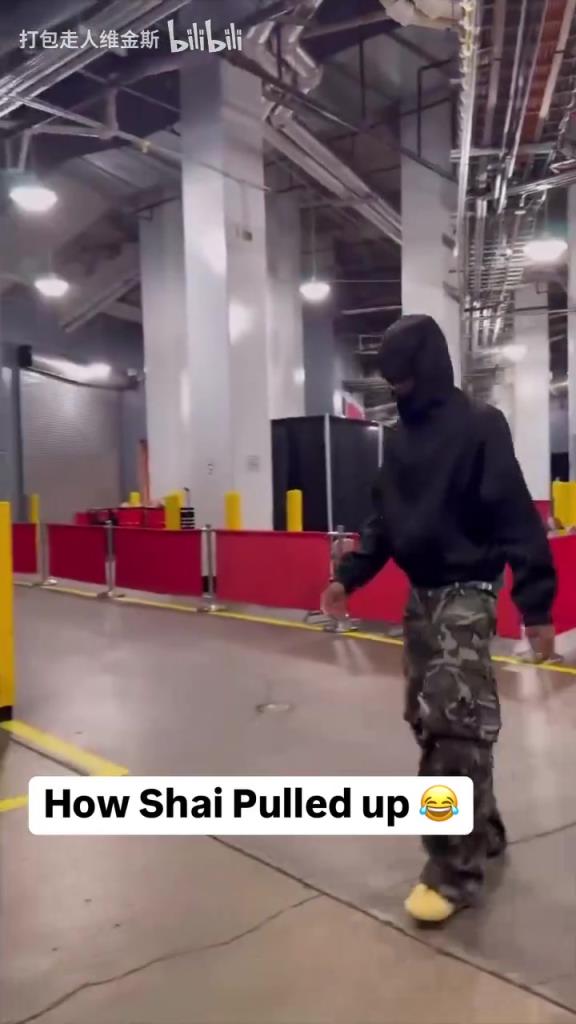 潮流也是NBA的頂端！SGA這出場造型真讓人捉摸不透?。? style=